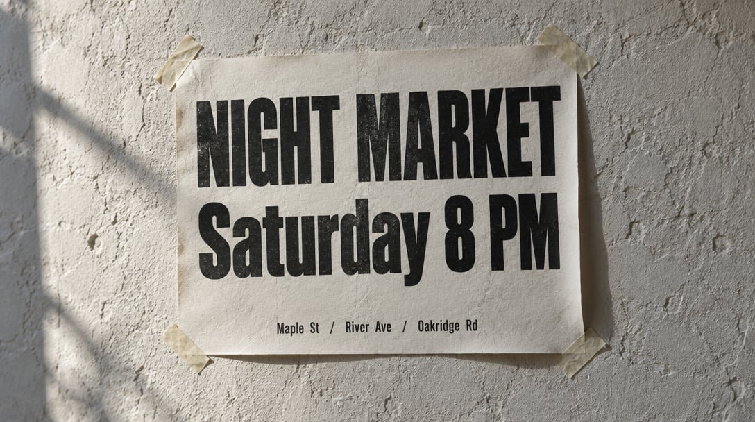 NIGHT MARKET poster