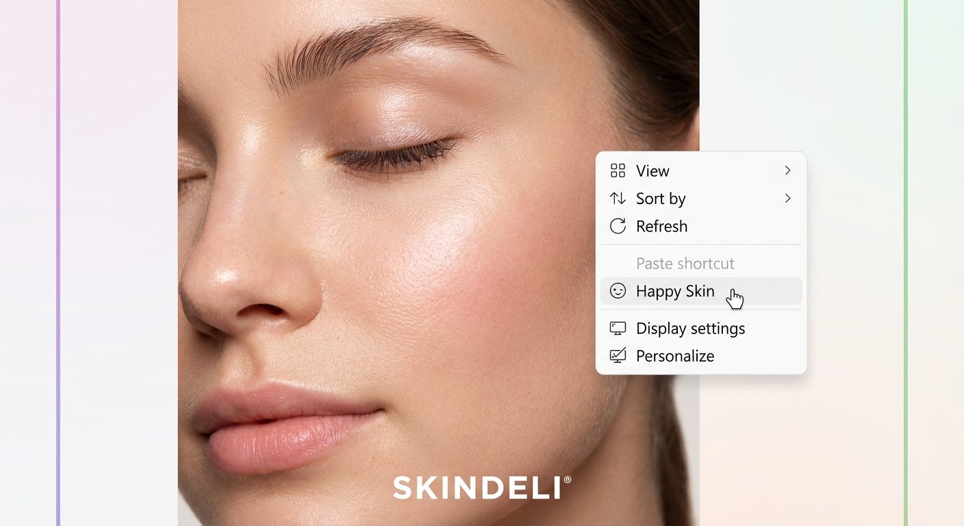 Windows Context Menu Skincare Ad Template