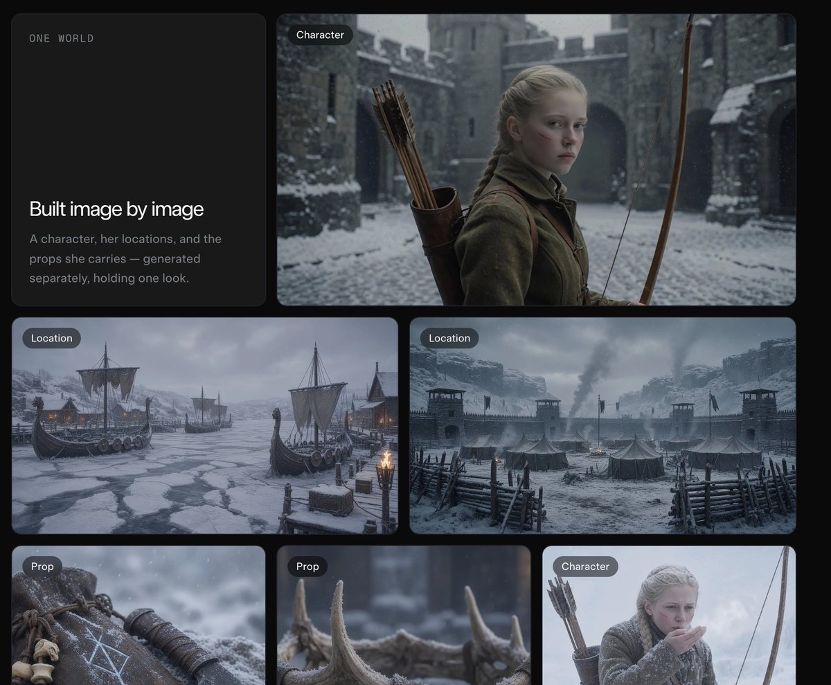 Dark Fantasy Worldbuilding Board — AI image template example