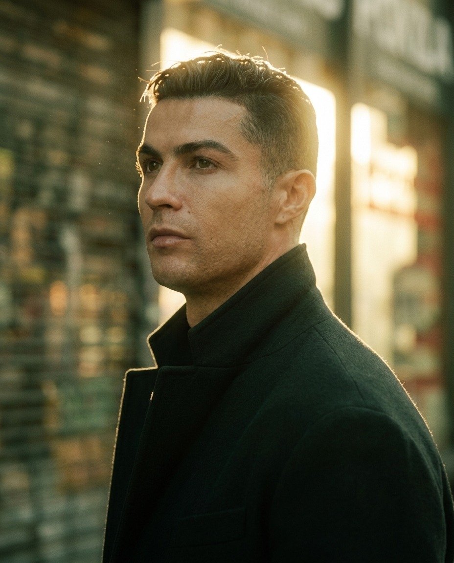 Golden Hour Footballer Editorial