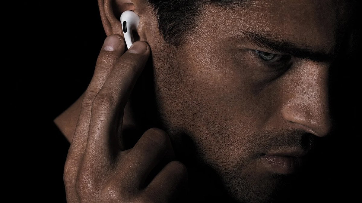 Cinematic Earbud Portrait — AI image template example