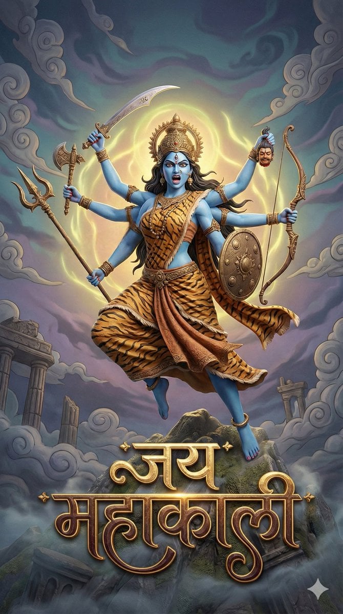 3D Fantasy Image of Goddess Mahakali