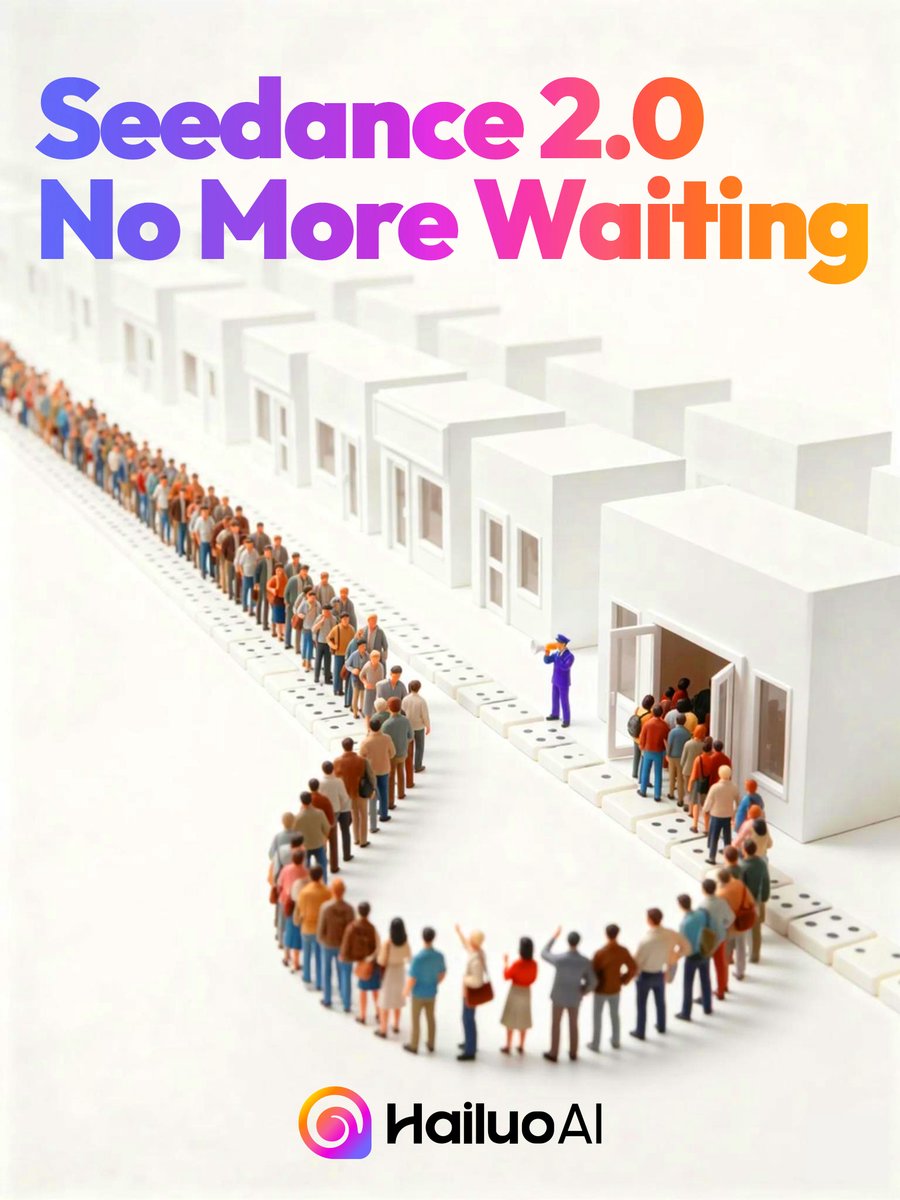 Seedance 2.0 Waiting Queue Poster — AI image template example