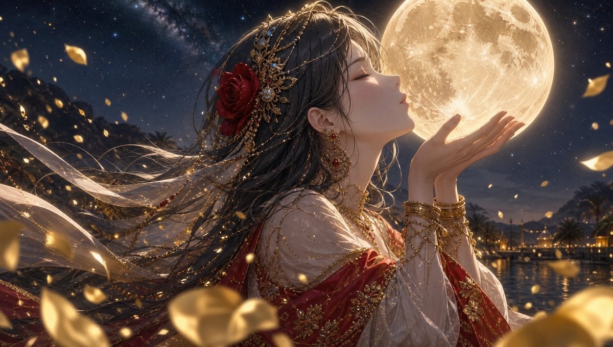 Moonlit Arabian Dancer