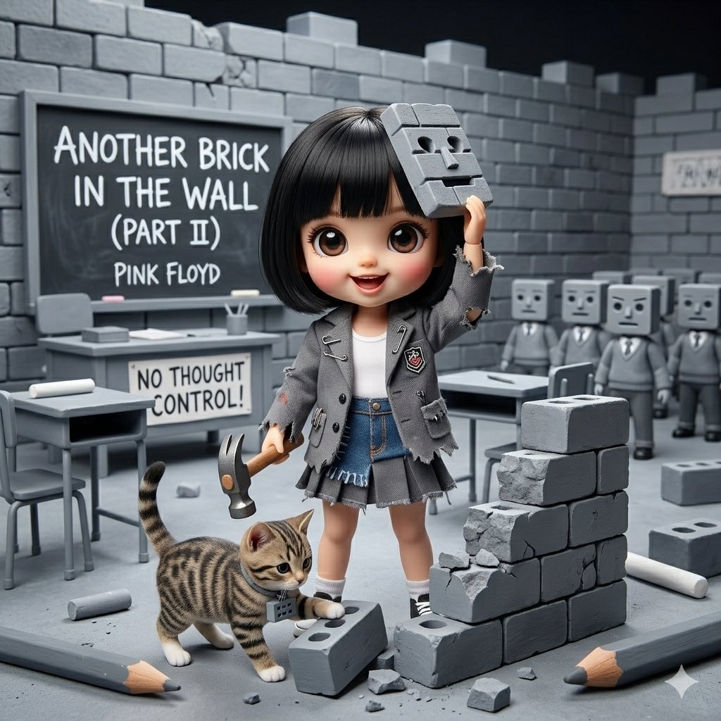 Image Generation from Western Song: Another Brick In The Wall
