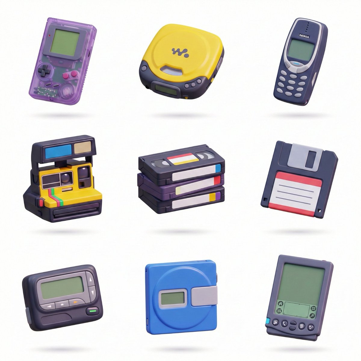 3D Icon Collection Grid Generator