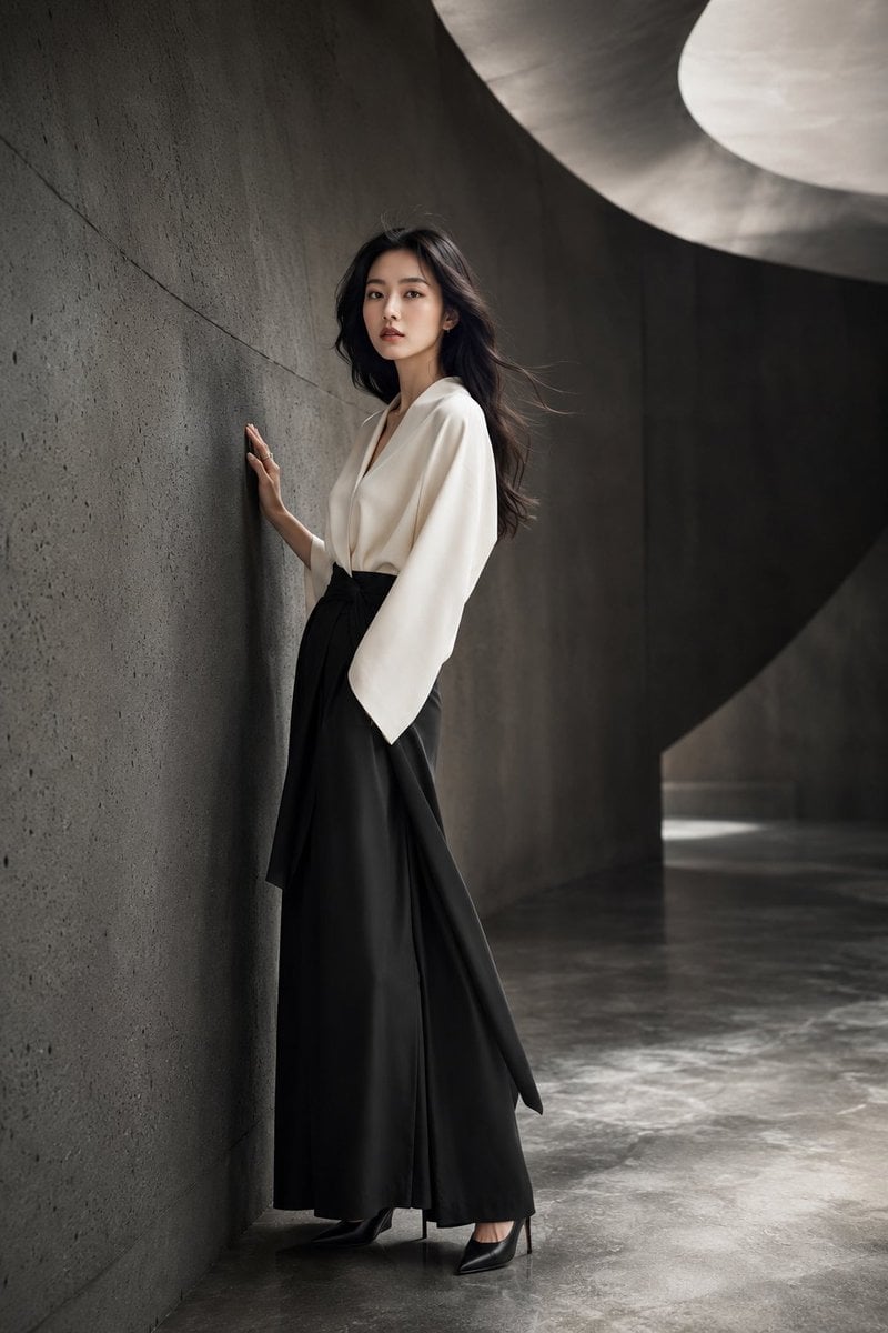Japanese Minimalist Concrete Studio Fashion Editorial