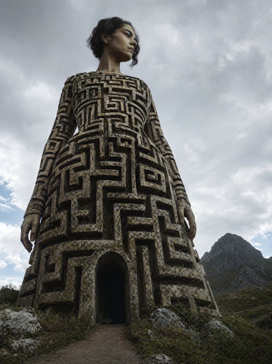 Colossal Labyrinth Woman Monument