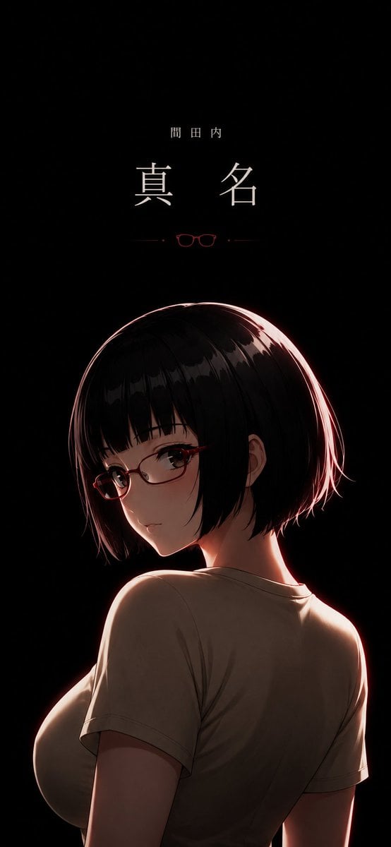 Dark Anime Mystery Portrait Poster