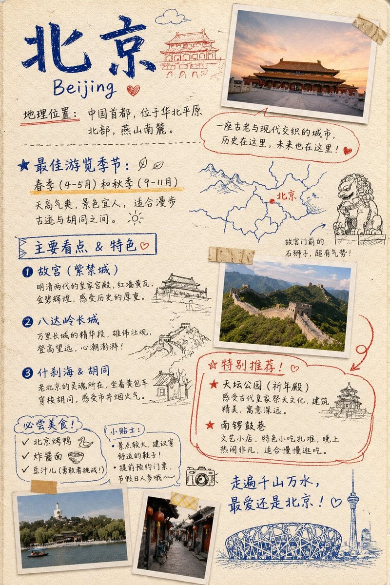 Travel Journal Scrapbook Infographic