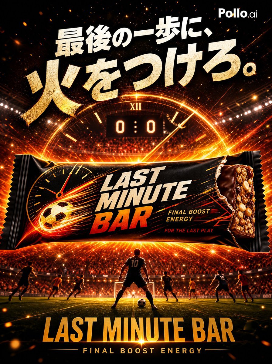 Last Minute Bar Soccer Ad Poster