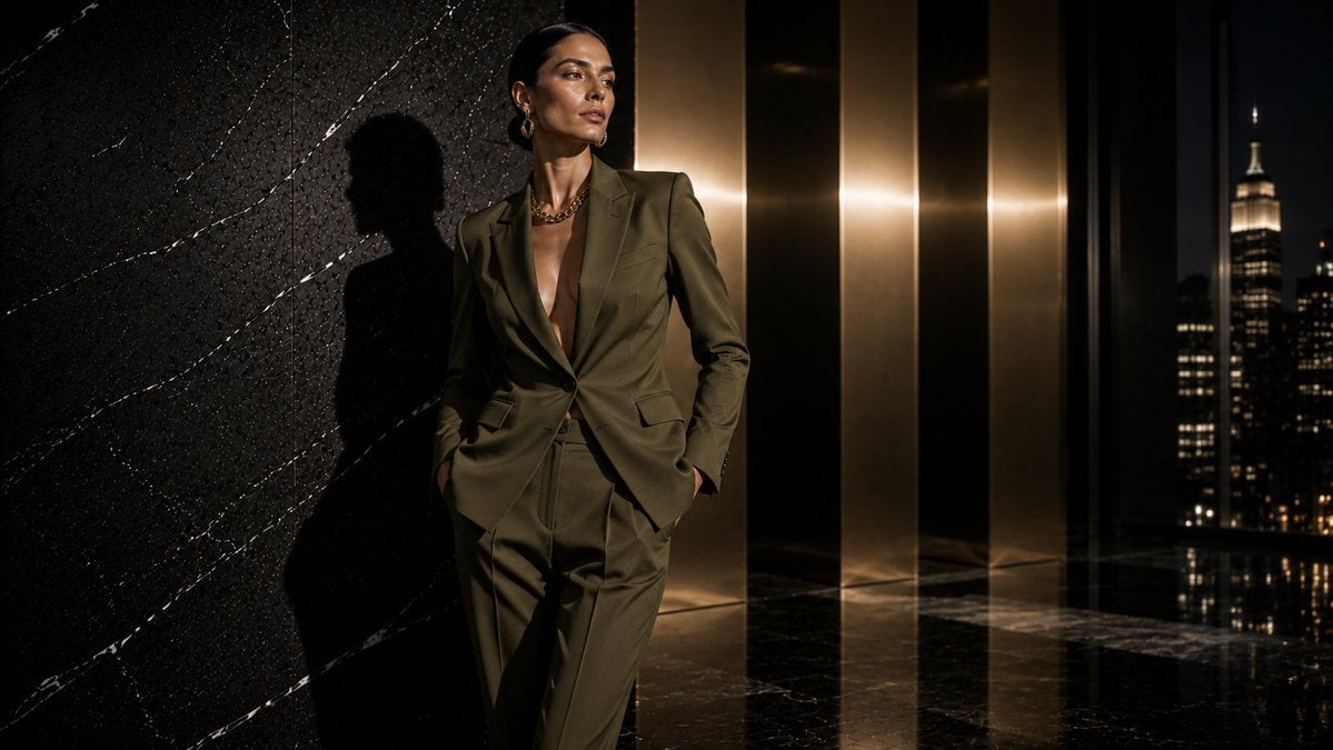 Noir Luxury Fashion Editorial — AI image template example