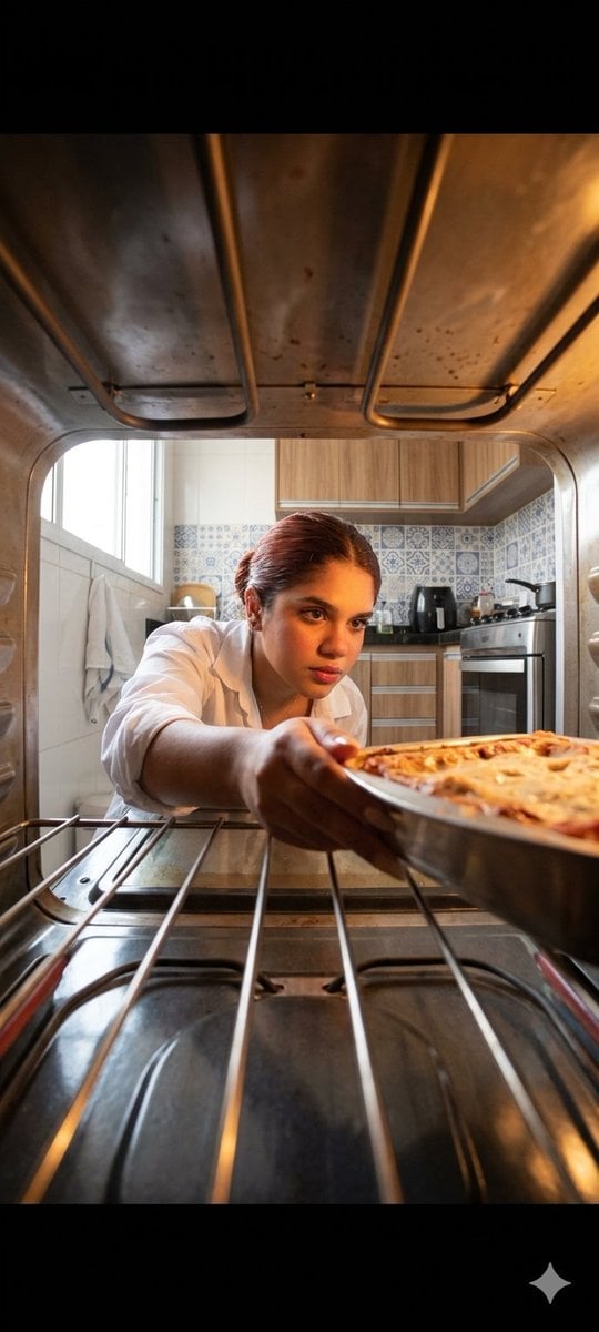 Interior Oven View Cooking Scene — AI image template example