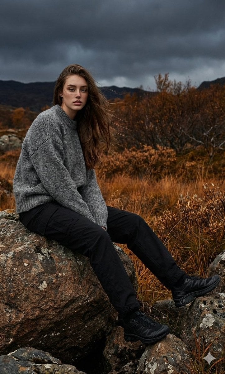 Cinematic Fashion Shoot in Rocky Landscape