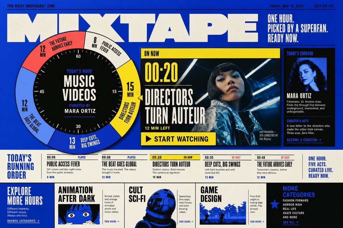Mixtape Zine Webpage Redesign reference image 1