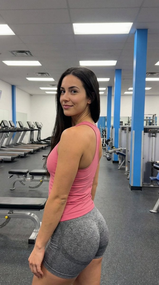 Gym Pose Portrait with Reference Image Adherence