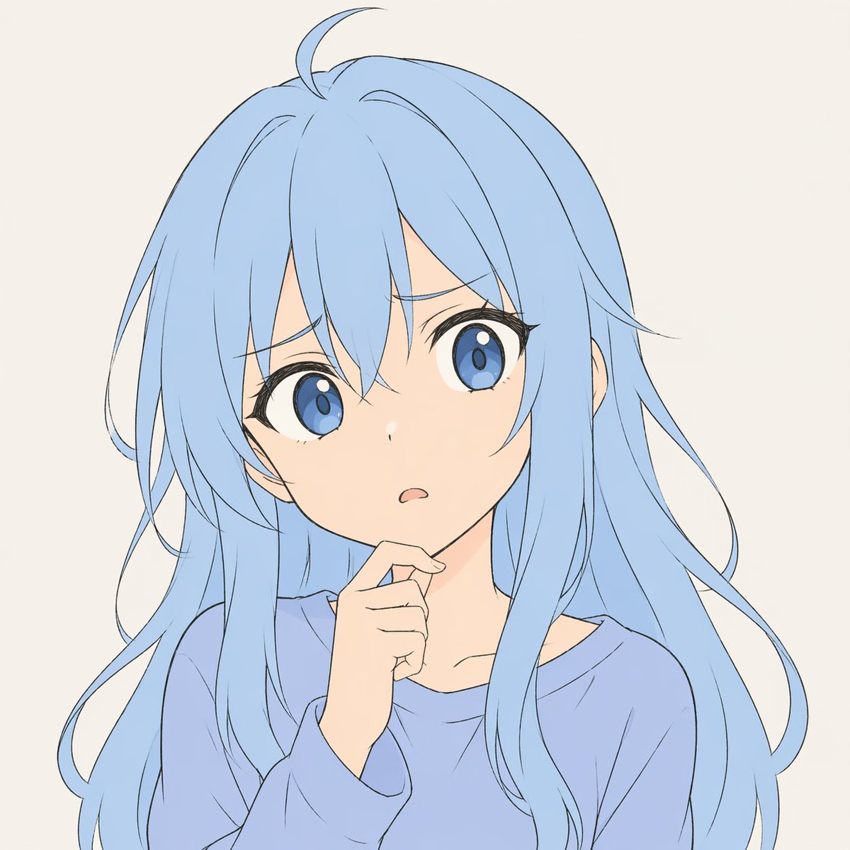 Pastel Anime Character Sketch