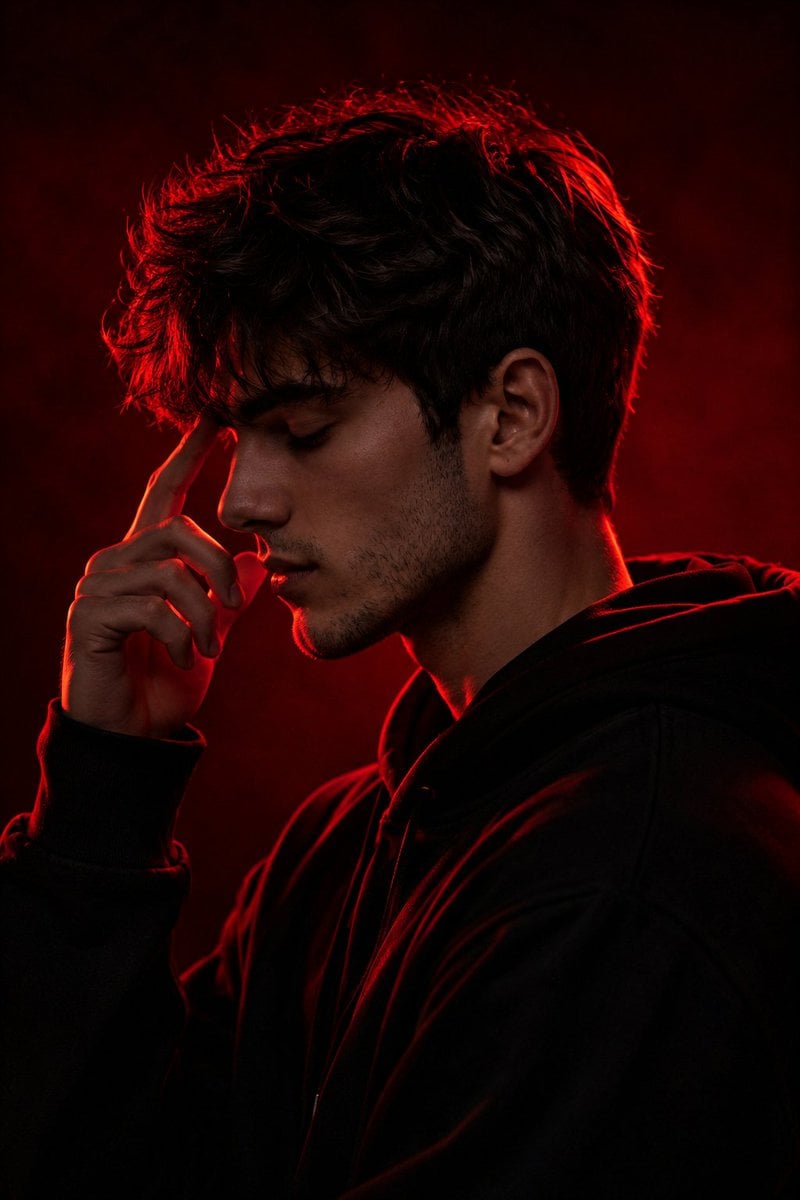 Cinematic Silhouette Character Portrait — AI image template example