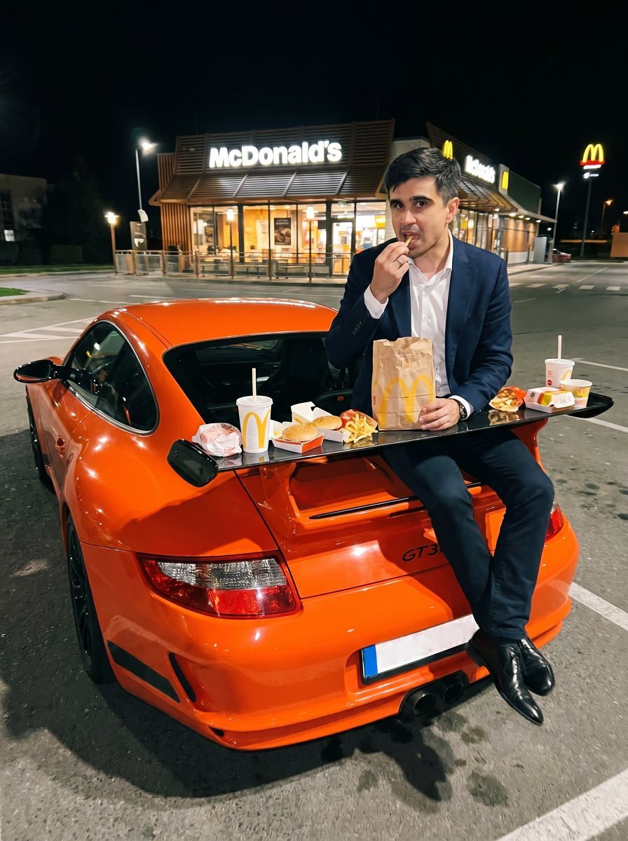 Grit Late Night Parking Lot Fashion — AI image template example