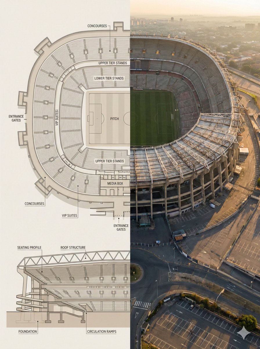 Split composition image, left and right halves clearly divided in 16 9