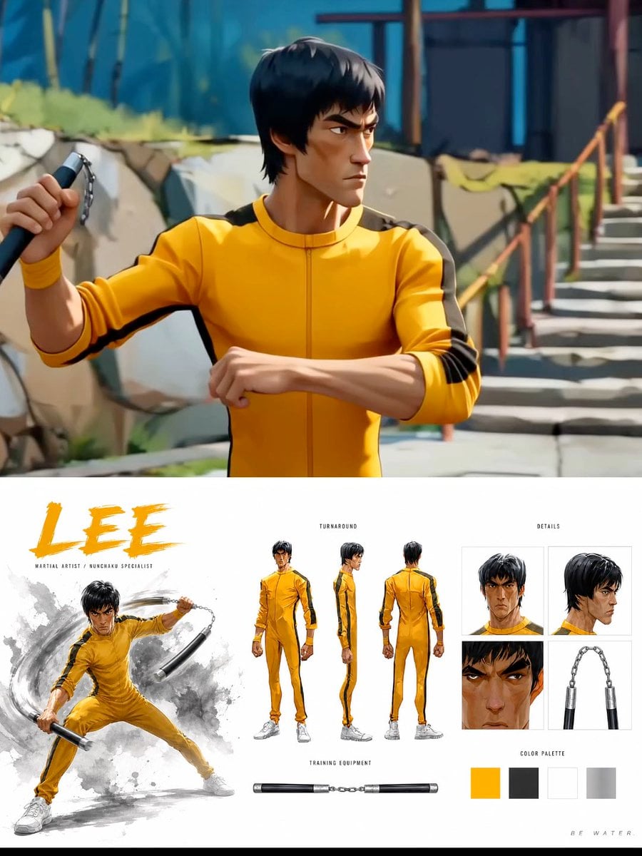Cinematic Anime Martial Arts Training Ground