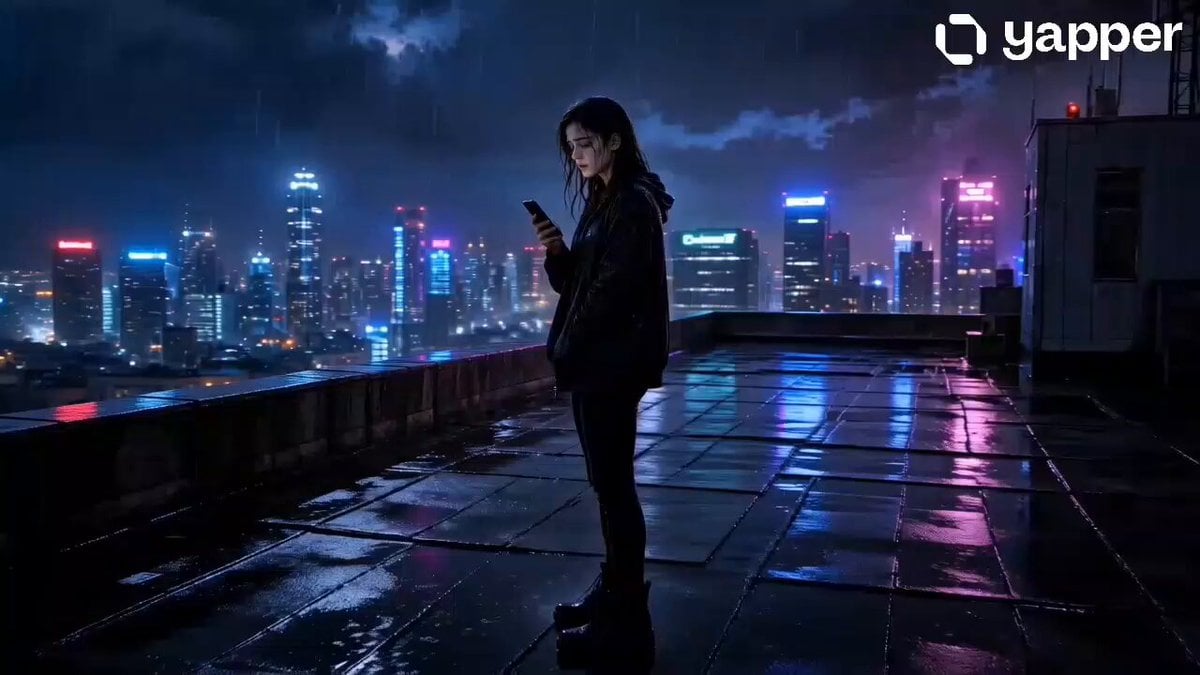 Melancholic Rainy Rooftop Character Study