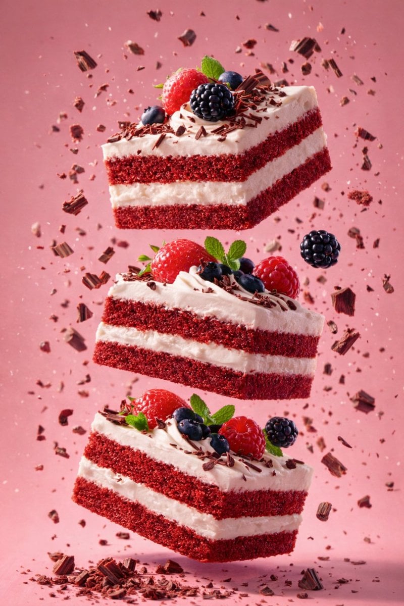Slightly angled, front face visible, top frosting facing upward