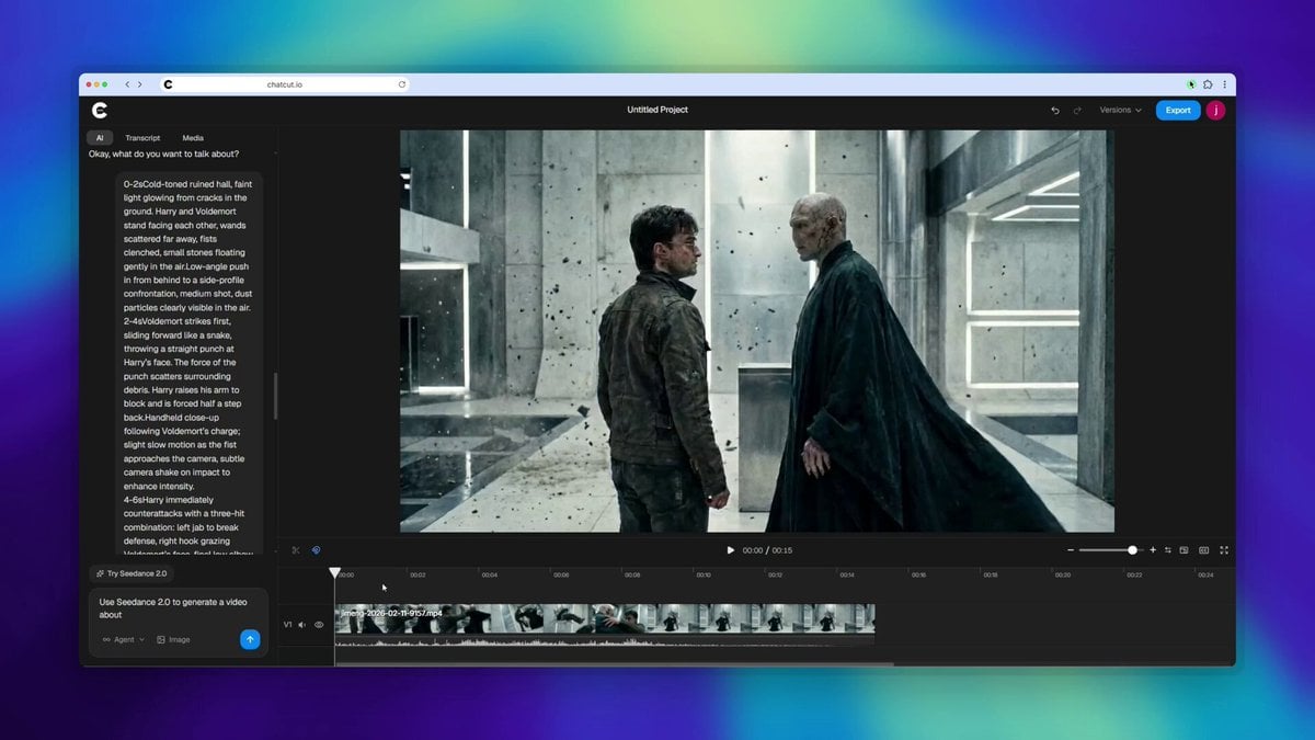 Harry Potter vs Voldemort Fight Scene