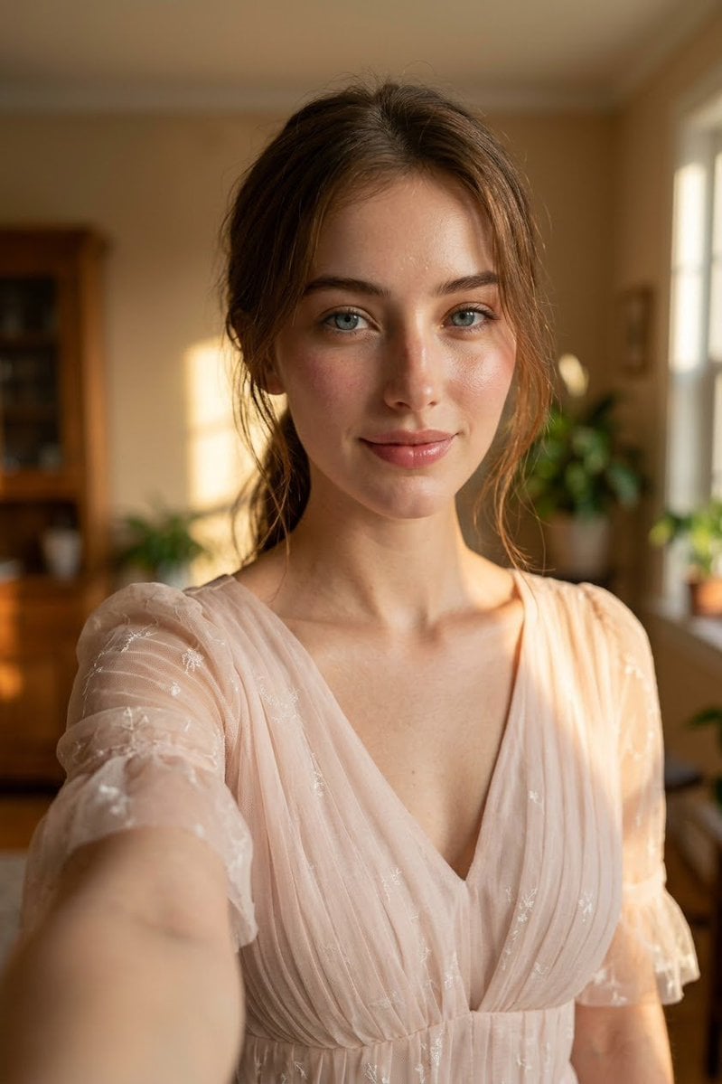 Realistic DSLR Selfie Portrait