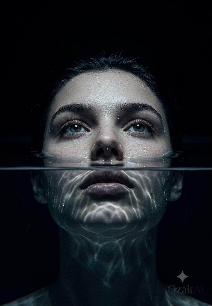 Submerged Underwater Skin Portrait