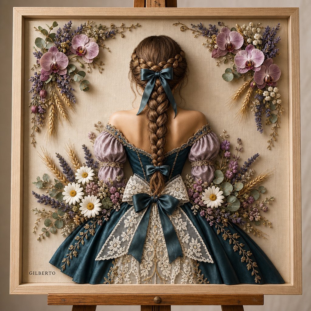 3D Bas-relief Woman Artwork