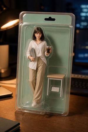 Custom Figure Blister Pack — AI image template example