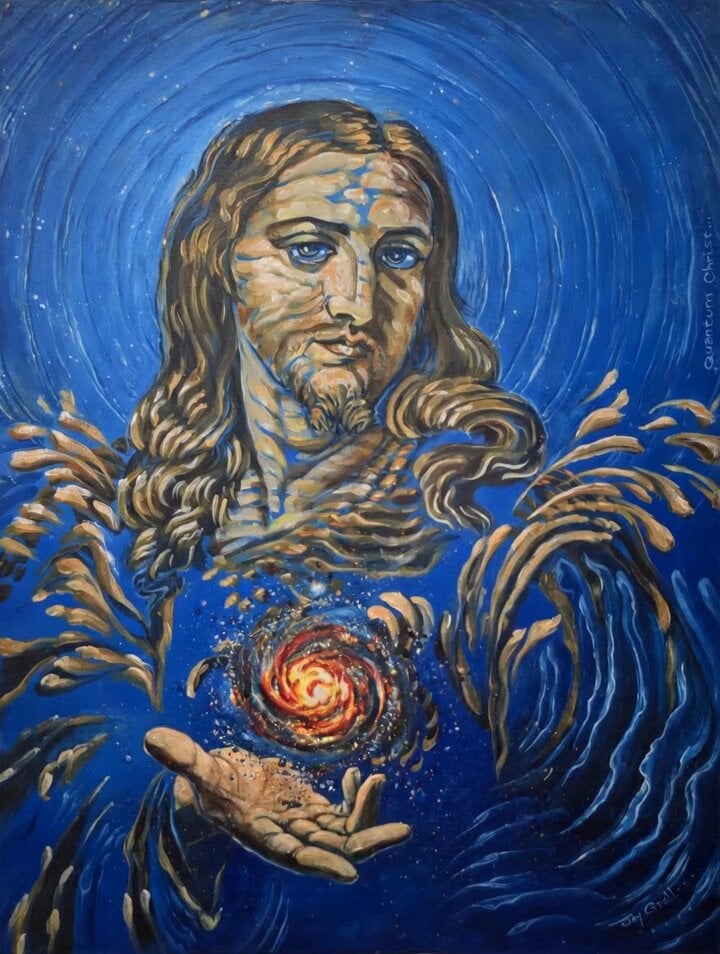 Animated 'Quantum Christ' Painting