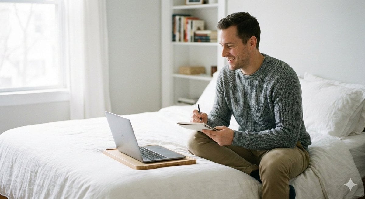 Relaxed seated pose with legs folded or stretched comfortably
