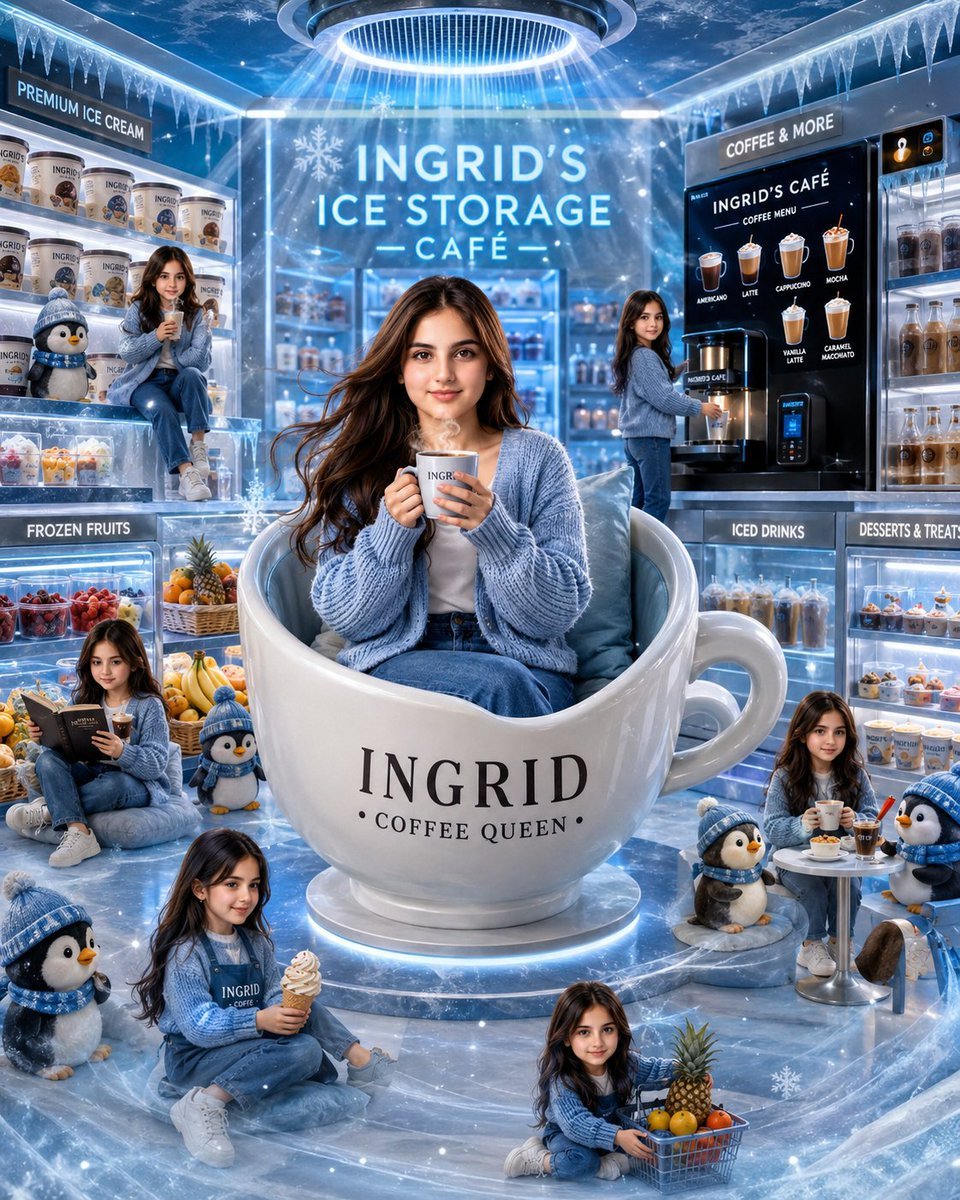 Ingrid Ice Storage Café Fantasy Scene