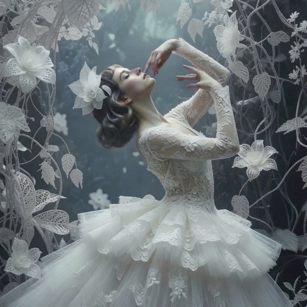 Ethereal Ballerina Garden Dance