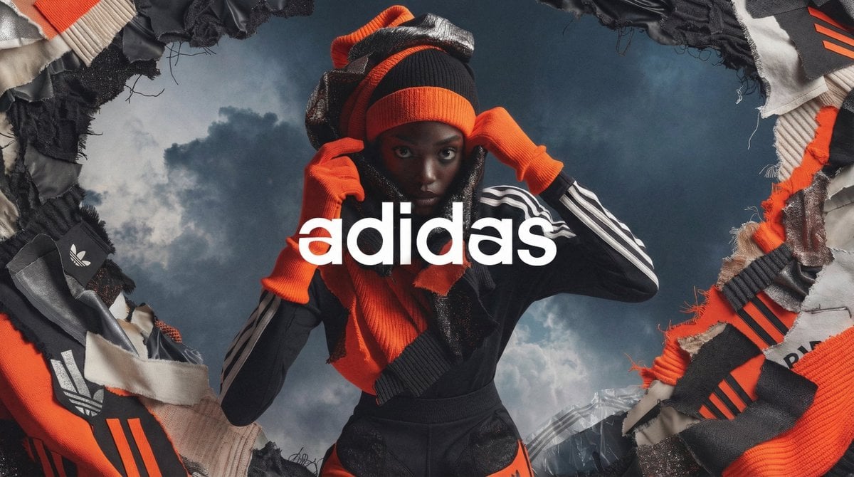 A high fashion campaign poster — AI image template example
