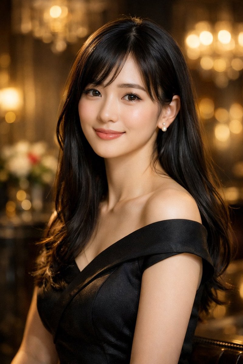 Elegant Photorealistic Female Portrait reference image 1