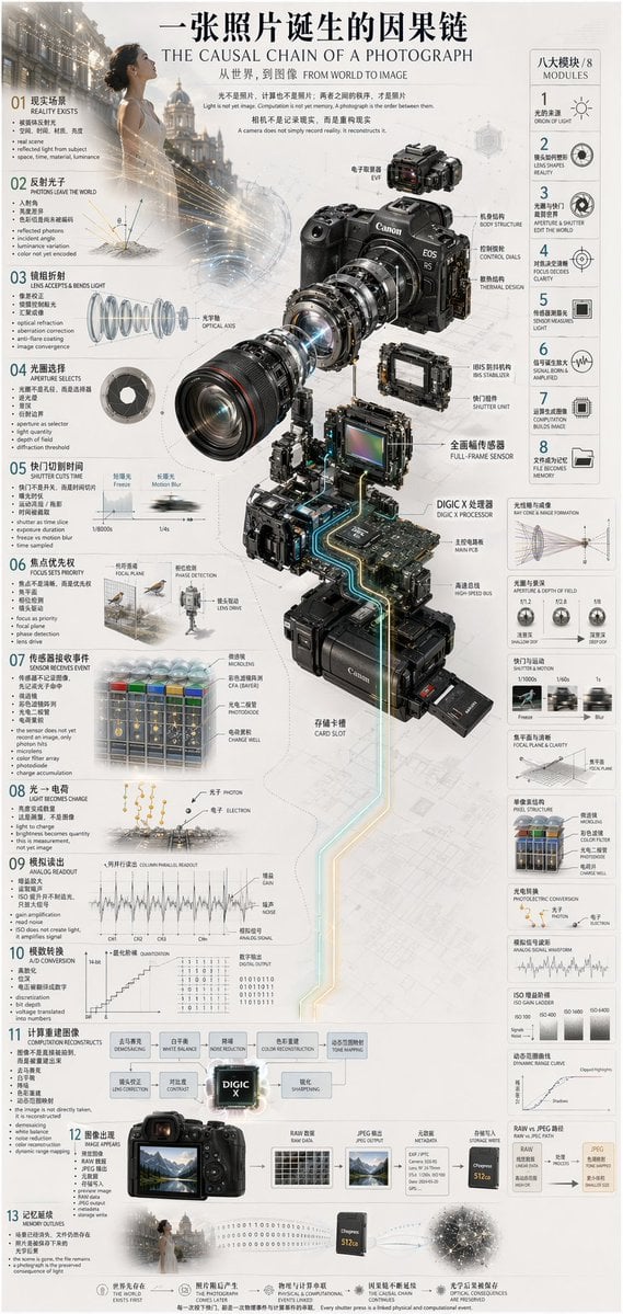 Camera Exploded View Infographic — AI image template example