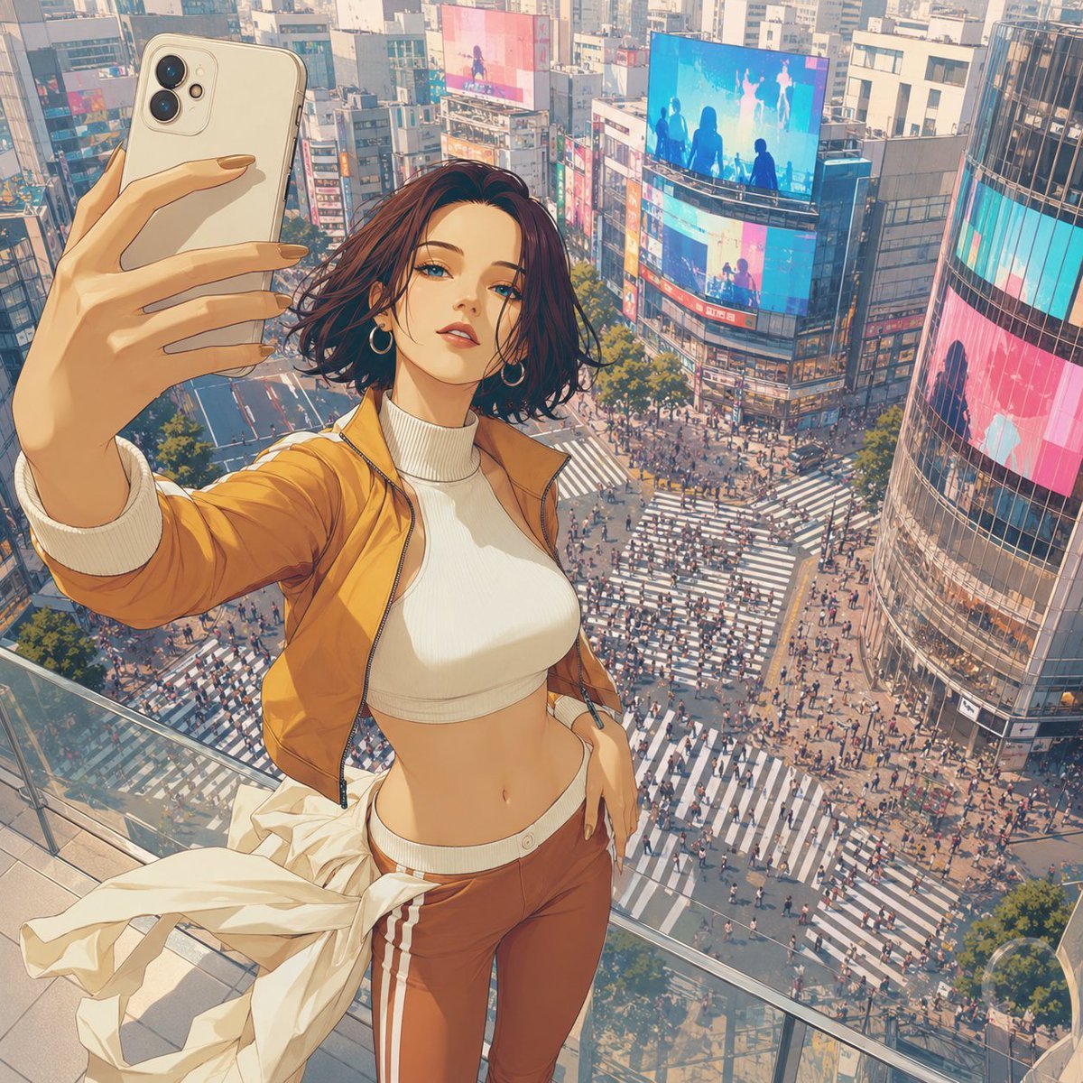 Shibuya Rooftop Selfie Photography