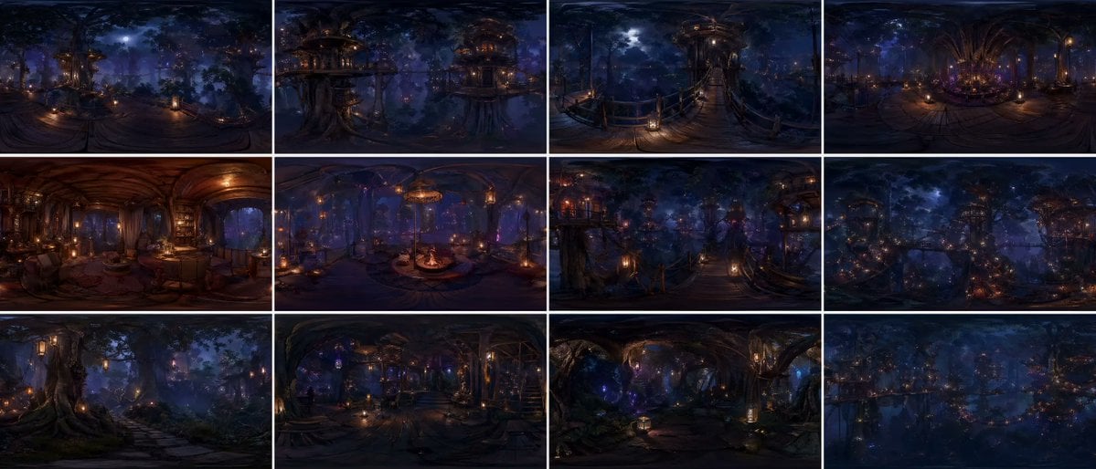 Degree Forest World Panorama Grid