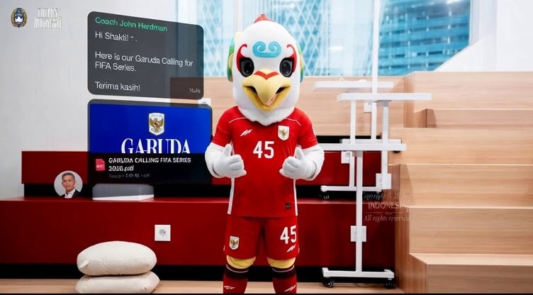 Funny Badass Garuda Mascot for Football