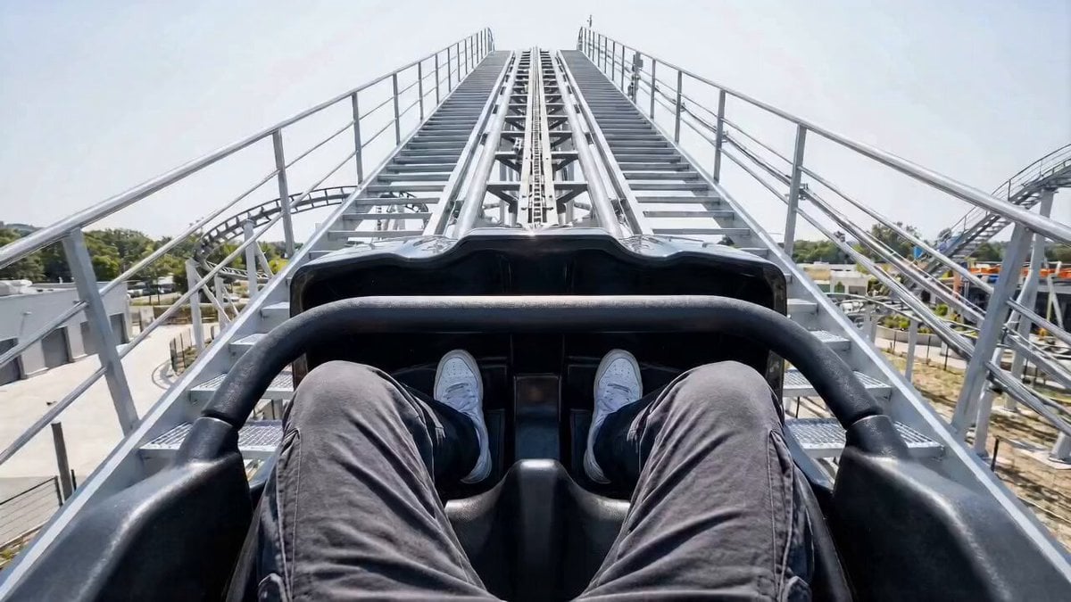 First-Person Roller Coaster with Seasonal Transitions