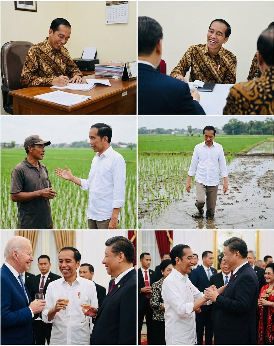 Candid series of Indonesian president photos