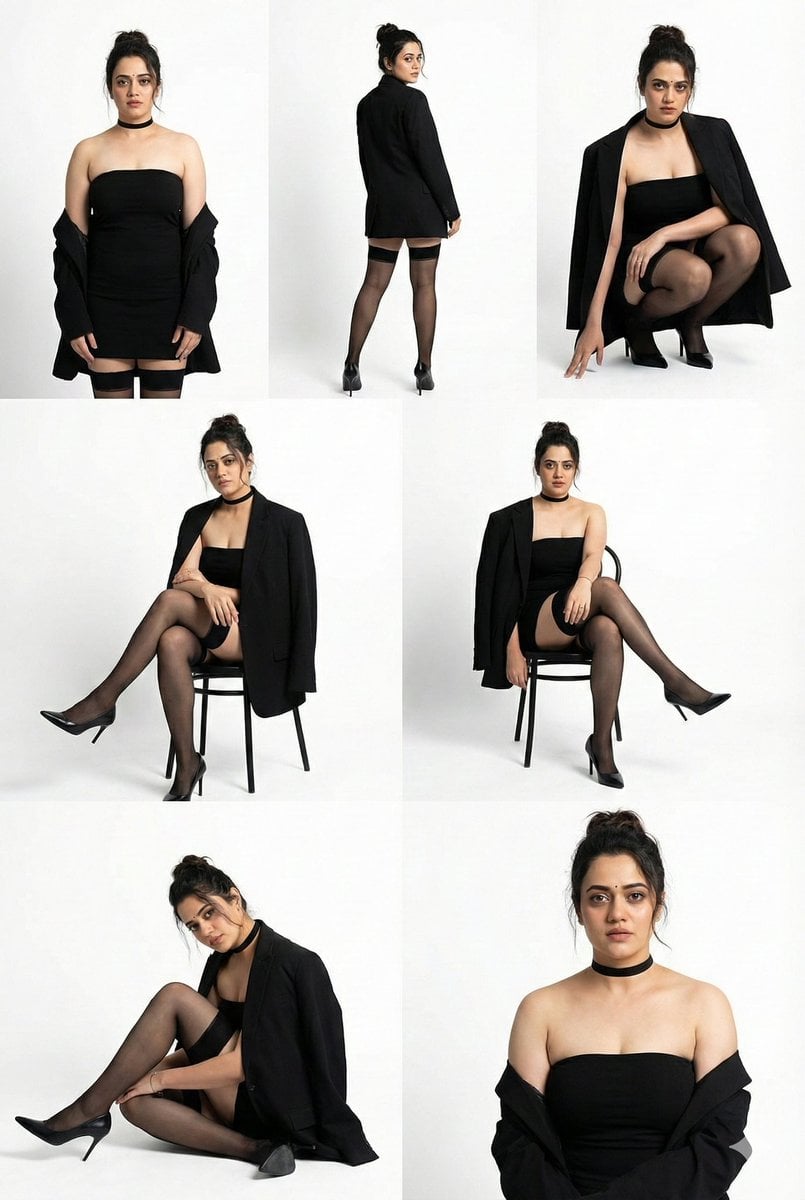 High-Fashion Studio Photo Collage Prompt