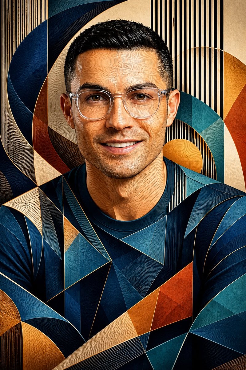 Cubist Contour Portrait