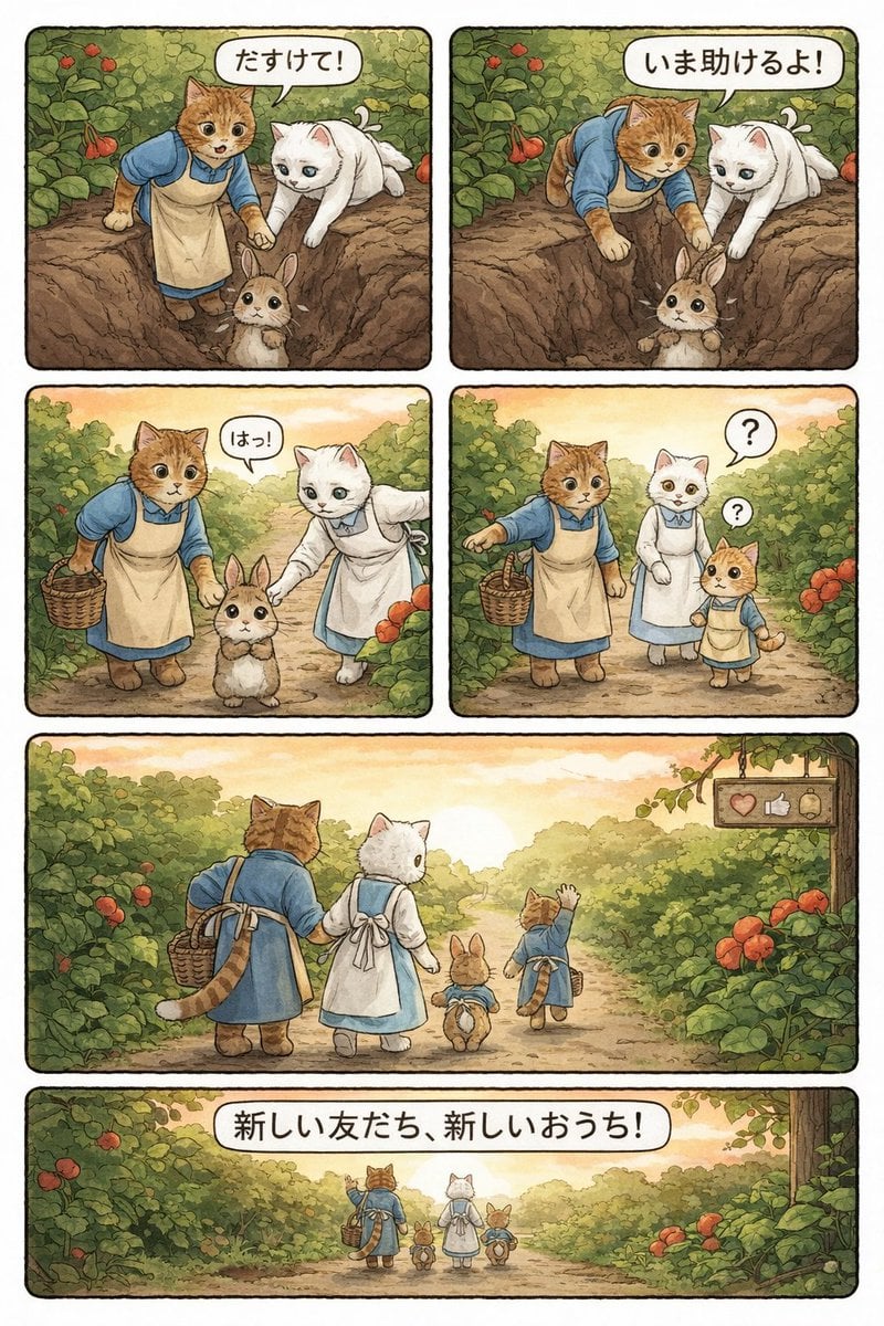 Converting Video to 4-Panel Manga