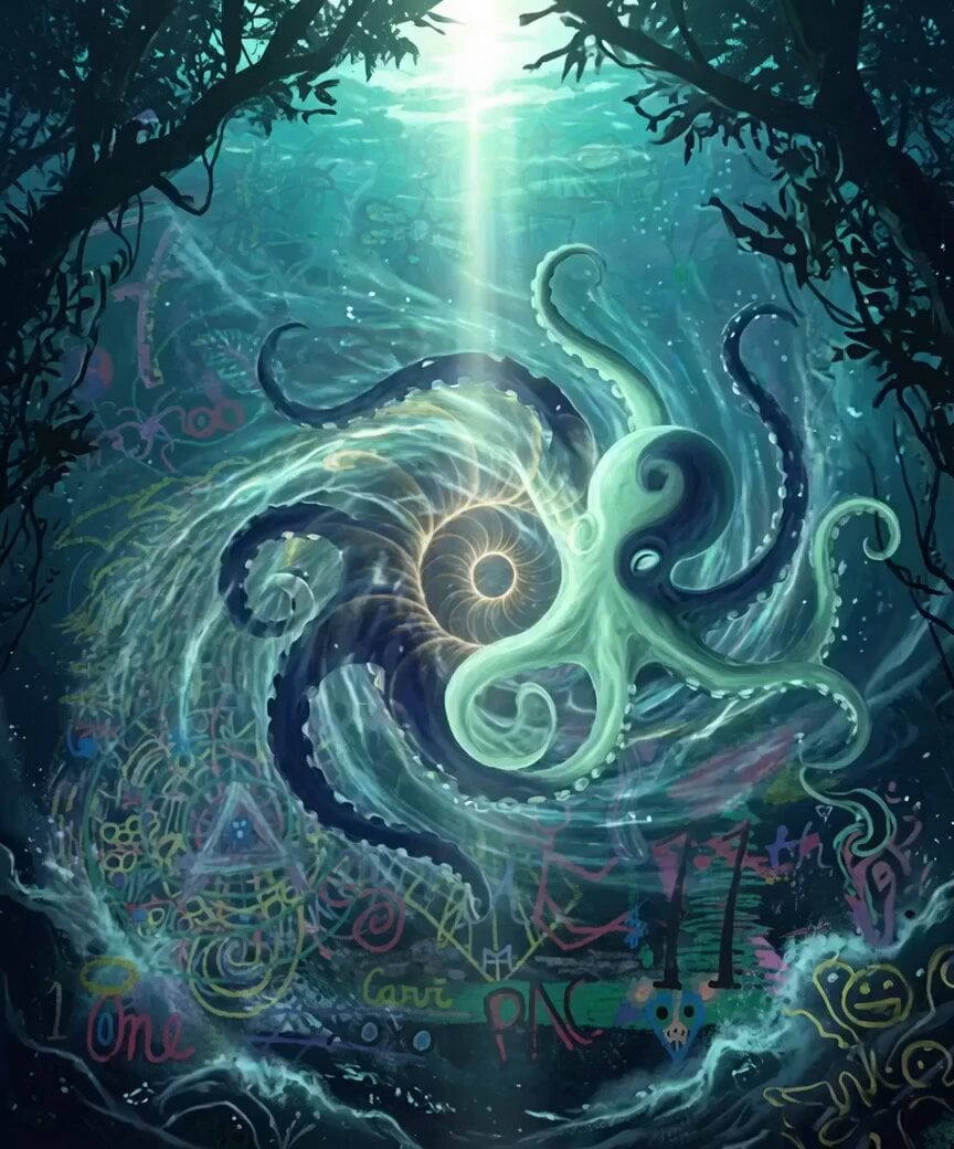 Fractal Mega Whales and Sharks