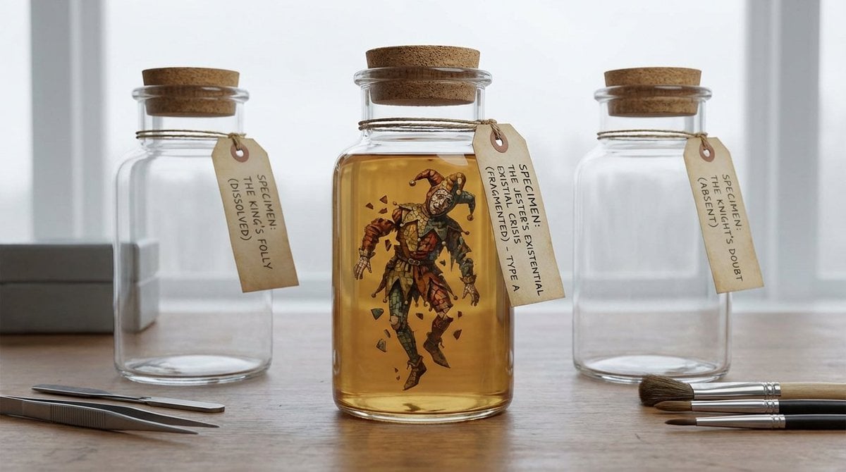 Conceptual Frame: Absurd Specimen Jar Study