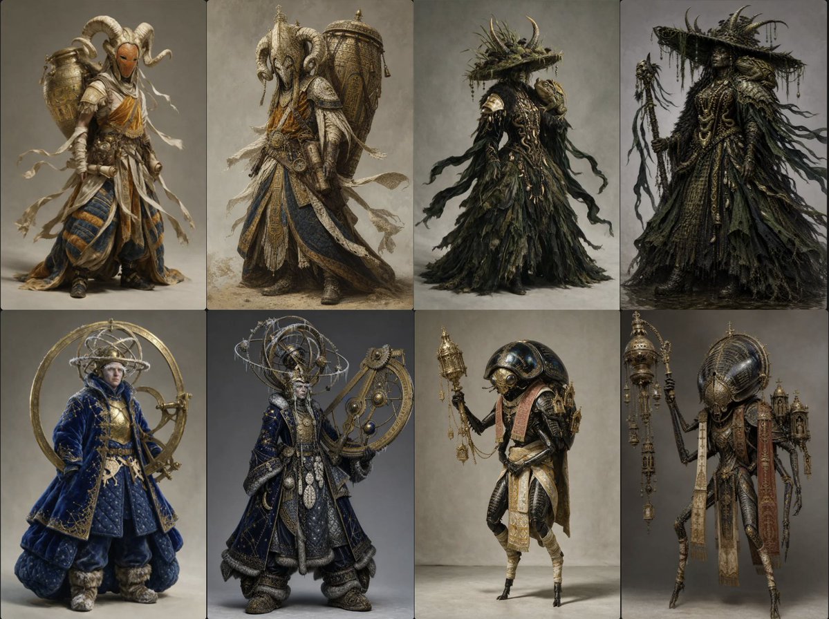 Ornate Fantasy Character Lineup